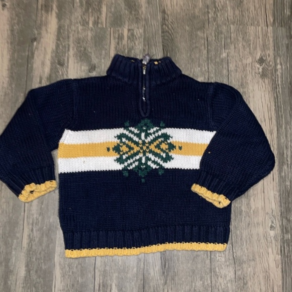 Knit half zip winter sweater. Boys 3 t -